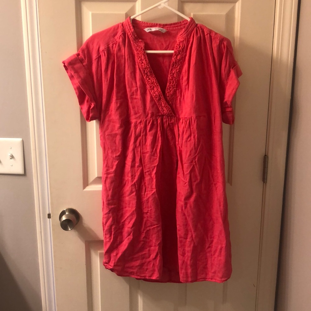 Hot Pink Zara Shift Dress